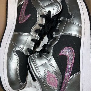 Air Jordan 1 Phat GS Matte Silver Fireberry Black White